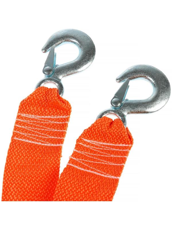 Буксировочный трос РОСТРОС 5 т, 2 крюка, 4.5 м, сумка