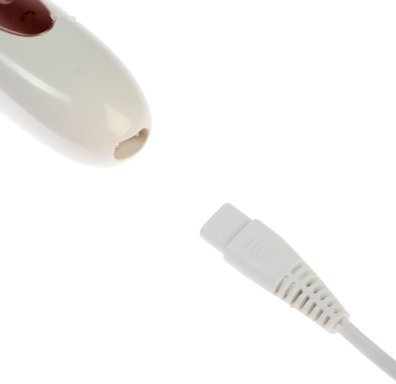 Эпилятор Sakura SA-5541WP, 10 насадок, 2 скорости, подсветка, АКБ, розово-белый