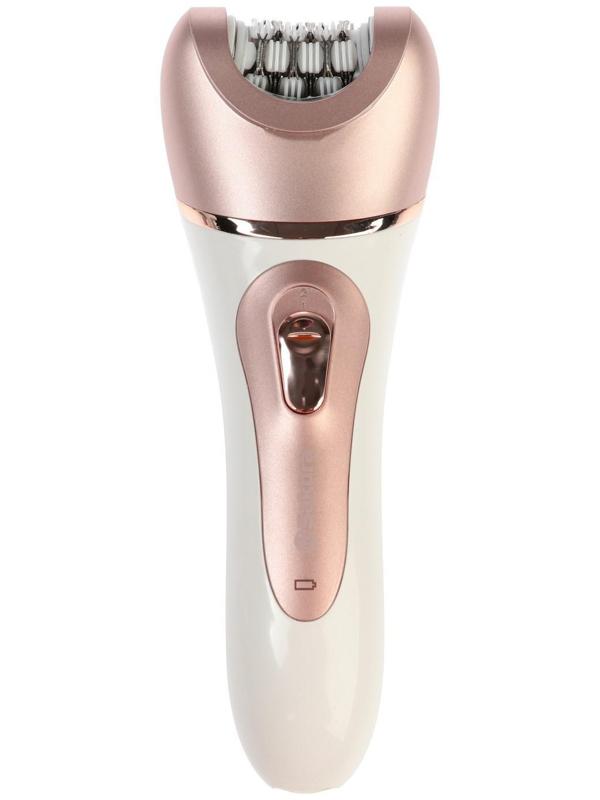 Эпилятор Sakura SA-5541WP, 10 насадок, 2 скорости, подсветка, АКБ, розово-белый