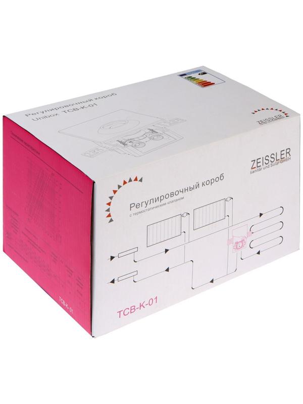 Регулировочный короб TIM TCB-K-01, с термостатическим клапаном, для теплого пола