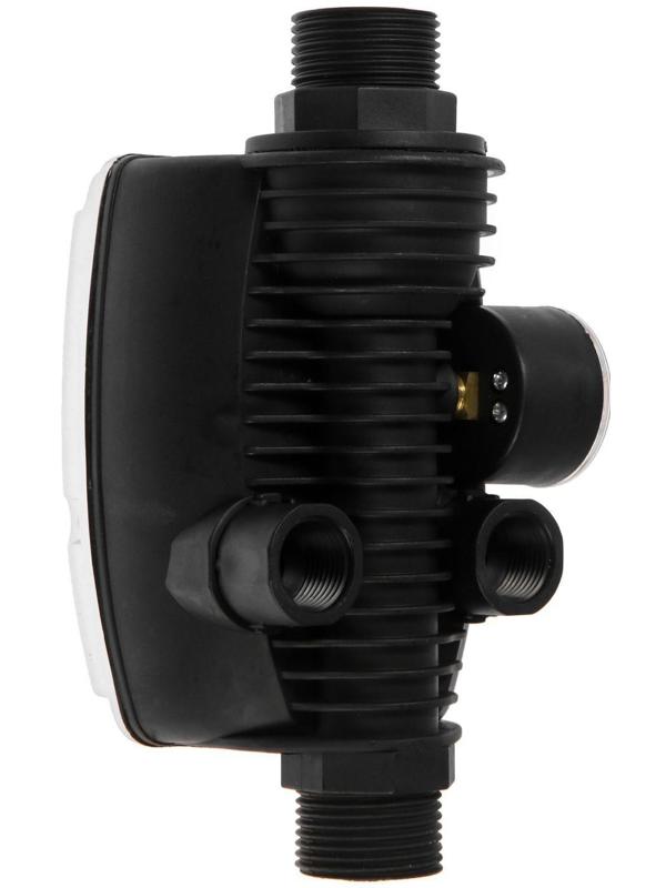 Блок автоматики насоса TIM PS-01D, компактный, с манометром, 1.5-3.0 бар