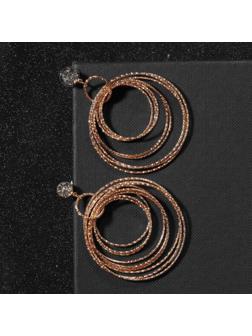 Серьги со стразами 