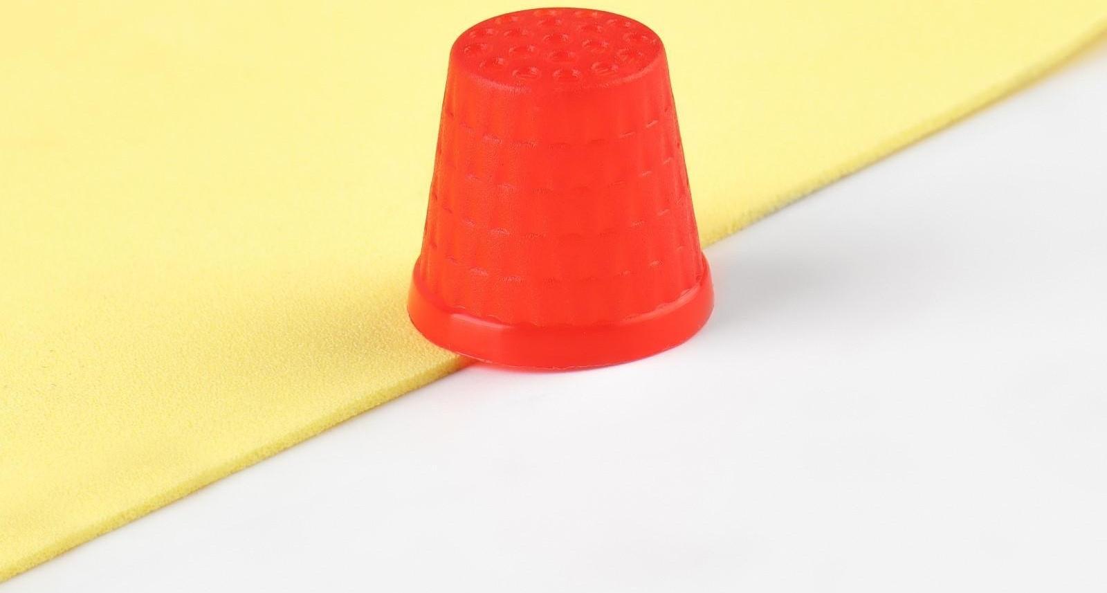 Напёрсток, d = 2 см, цвет красный