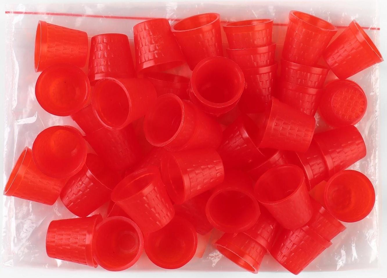 Напёрсток, d = 2 см, цвет красный