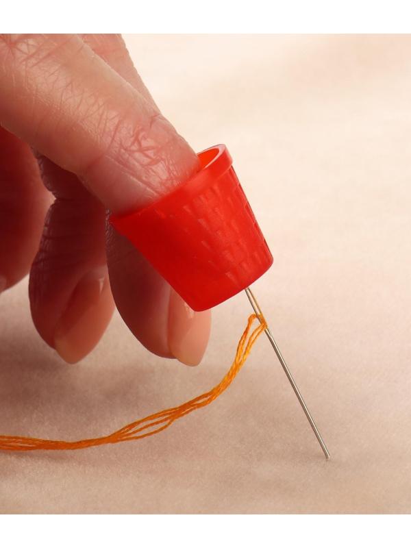 Напёрсток, d = 2 см, цвет красный