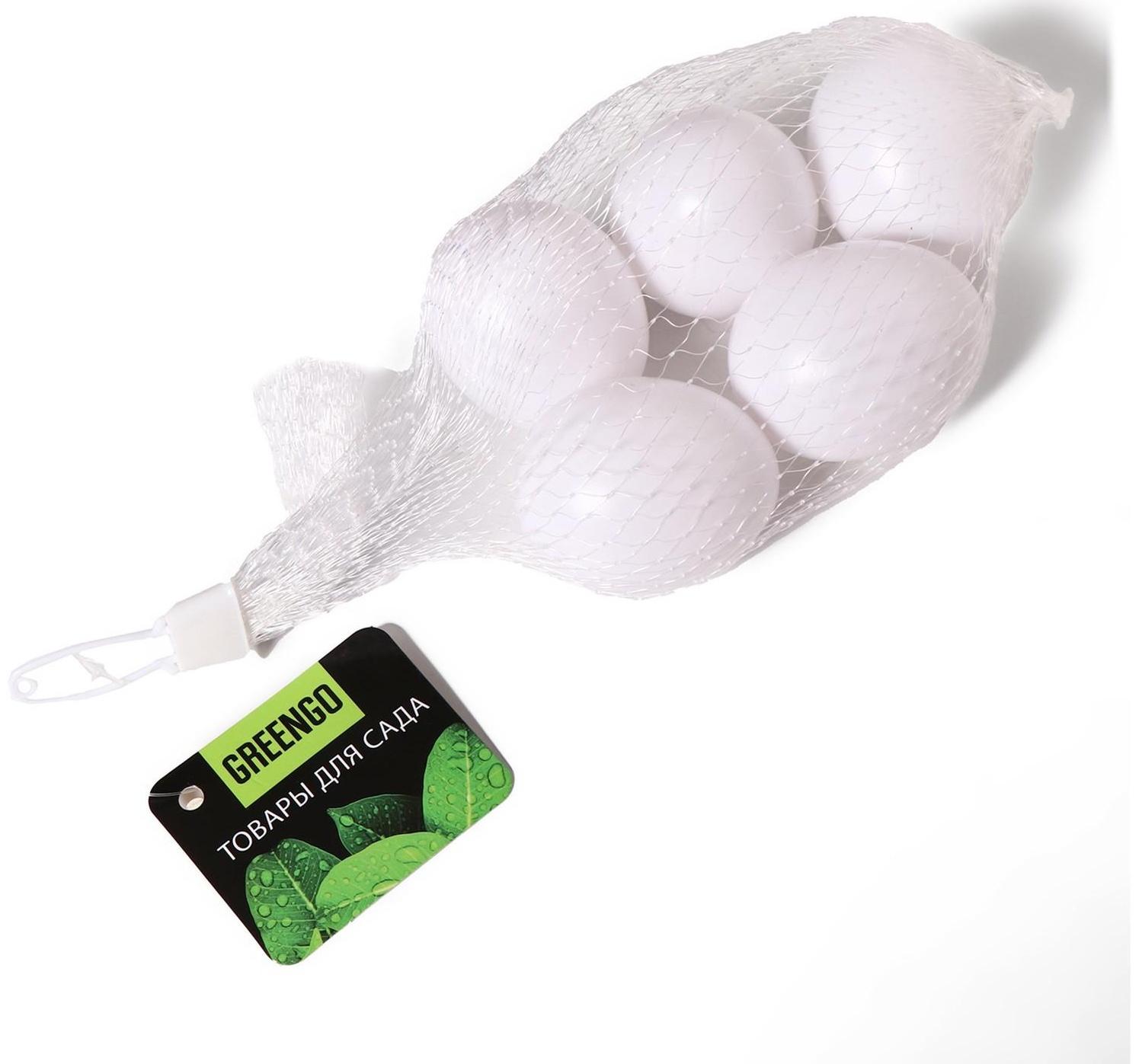 Яйцо искусственное подкладное, для кур, 1 шт., белое