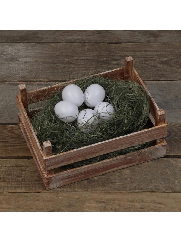 Яйцо искусственное подкладное, для кур, 1 шт., белое