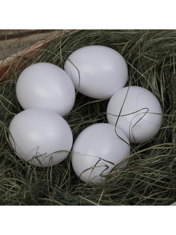 Яйцо искусственное подкладное, для кур, 1 шт., белое