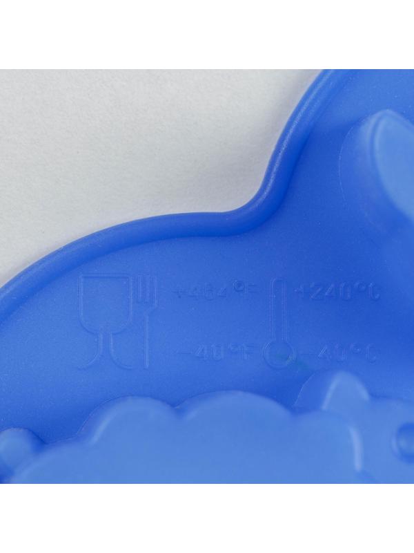 Форма для льда и кондитерских украшений Доляна «Домашние животные», 17×17×2,5 см, силикон, 5 ячеек, цвет МИКС