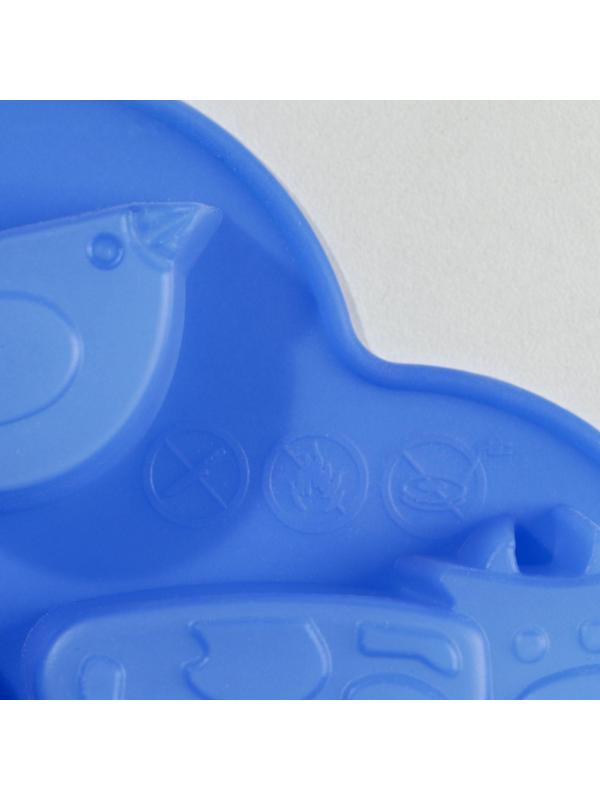 Форма для льда и кондитерских украшений Доляна «Домашние животные», 17×17×2,5 см, силикон, 5 ячеек, цвет МИКС