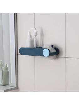 Держатель для ванных принадежностей на липучках, 26×10,5×5 см, цвет МИКС