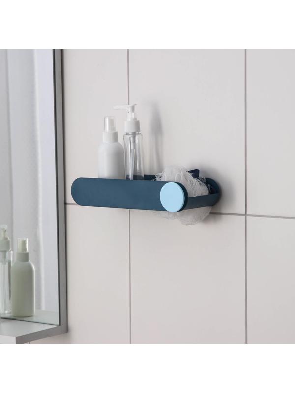 Держатель для ванных принадежностей на липучках, 26×10,5×5 см, цвет МИКС