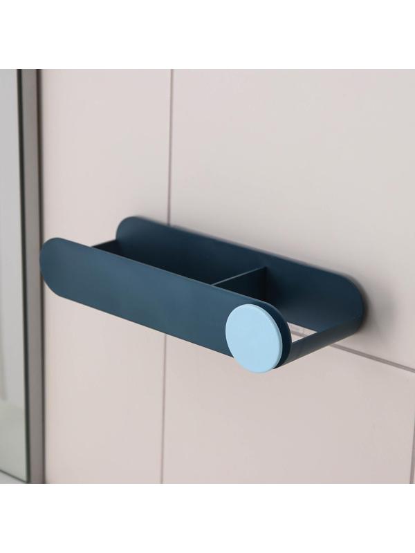 Держатель для ванных принадежностей на липучках, 26×10,5×5 см, цвет МИКС