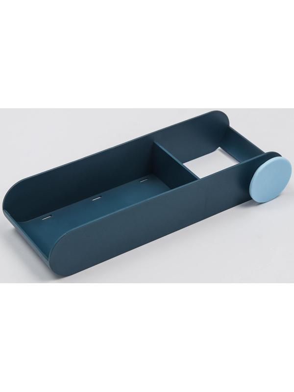 Держатель для ванных принадежностей на липучках, 26×10,5×5 см, цвет МИКС