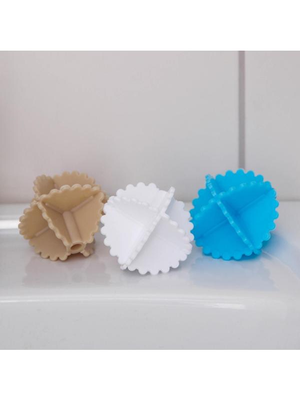 Шарики для стирки белья Доляна, d=4,5 см, 3 шт, цвет МИКС