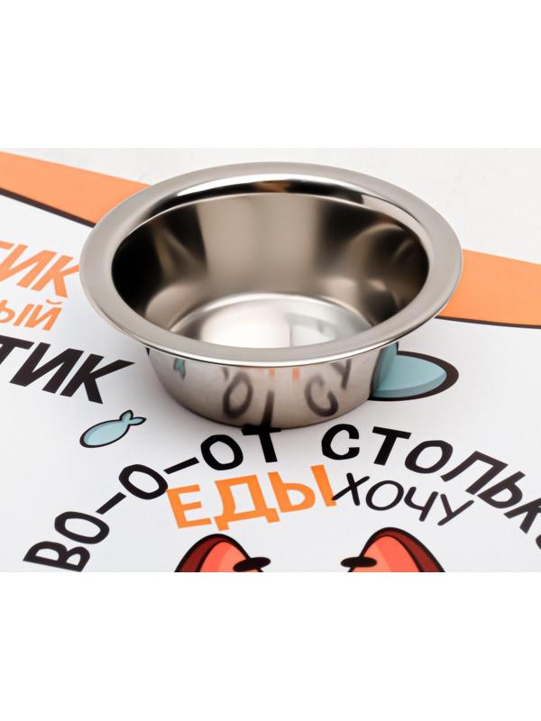 Коврик под миску «Во-о-от столько еды хочу», 43х28 см