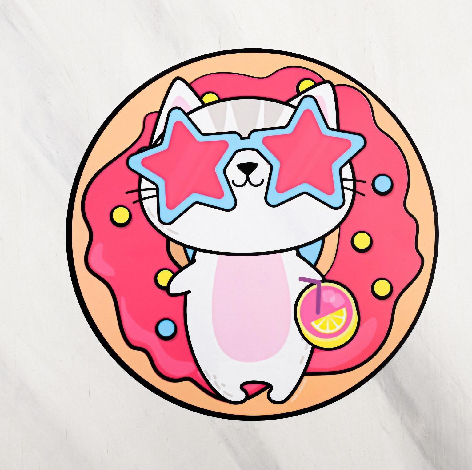 Коврик под миску Chill out, 28х28 см