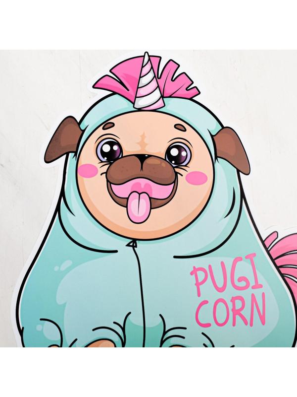 Коврик под миску PUGICORN, 26х28 см