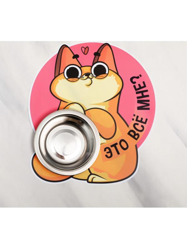 Коврик под миску «Это всё мне?», 24х28 см