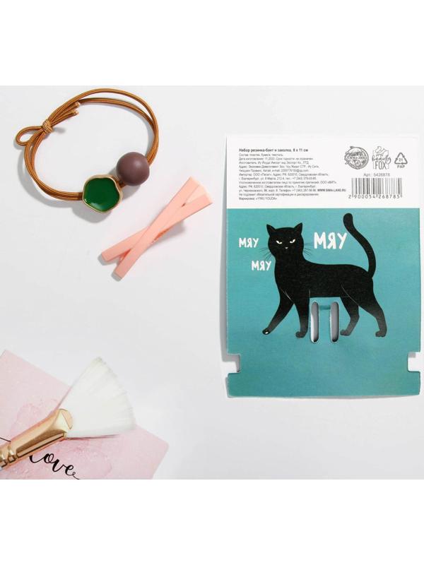 Резинка и заколка для волос «Властная детка» (набор)