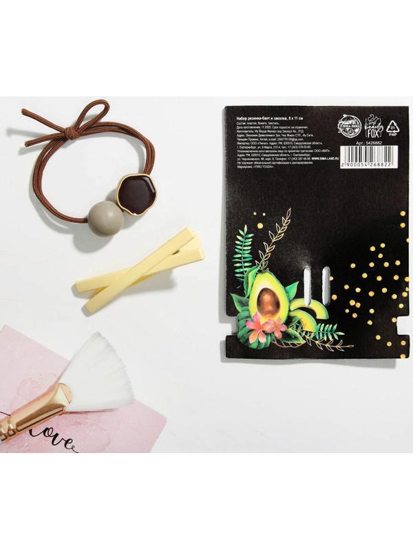 Резинка и заколка для волос 