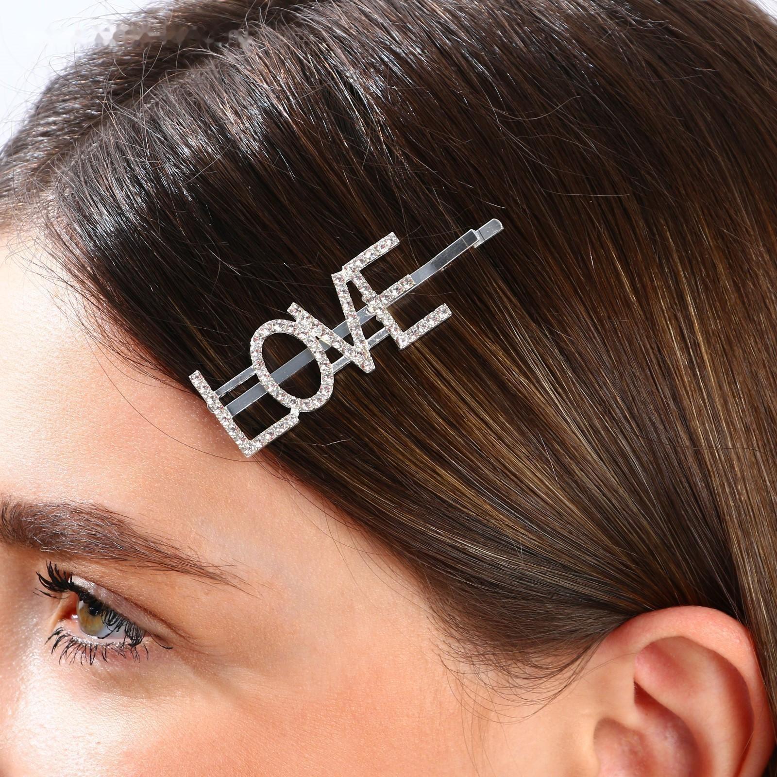 Заколка для волос со стразами «Прекрасной тебе», МИКС