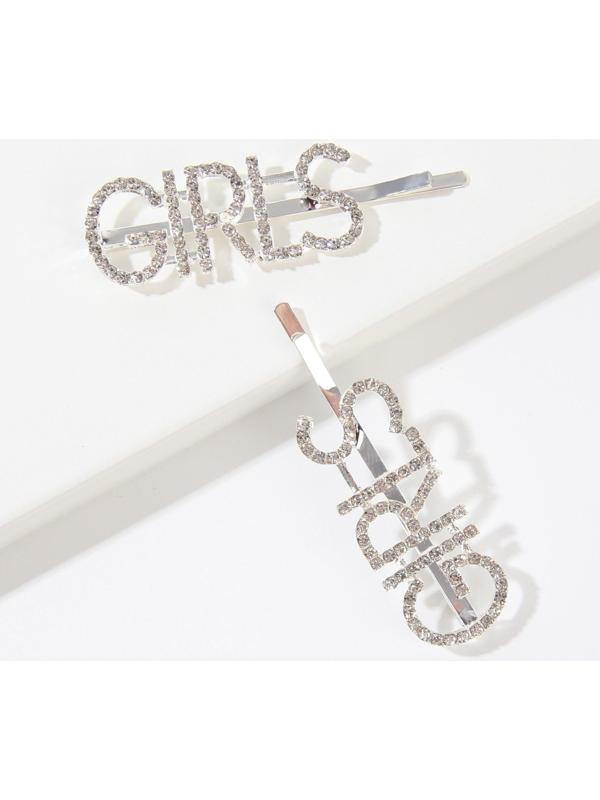 Заколка для волос со стразами «Прекрасной тебе», МИКС