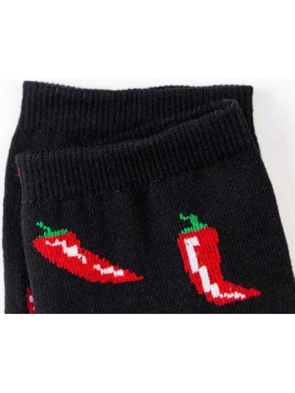 Носки мужские «Перцы» цвет чёрный, размер 27