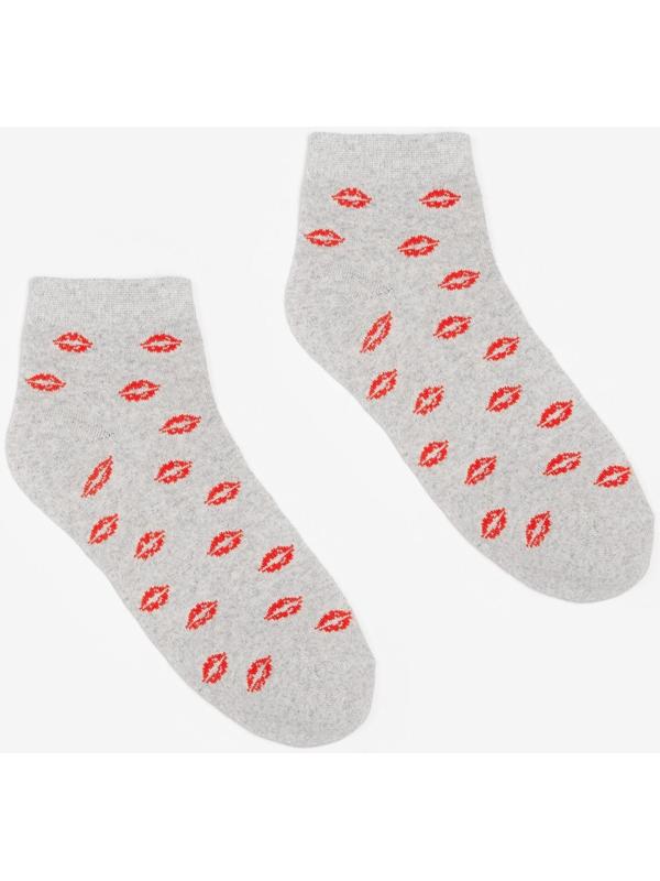 Носки женские, цвет серый, размер 23-25