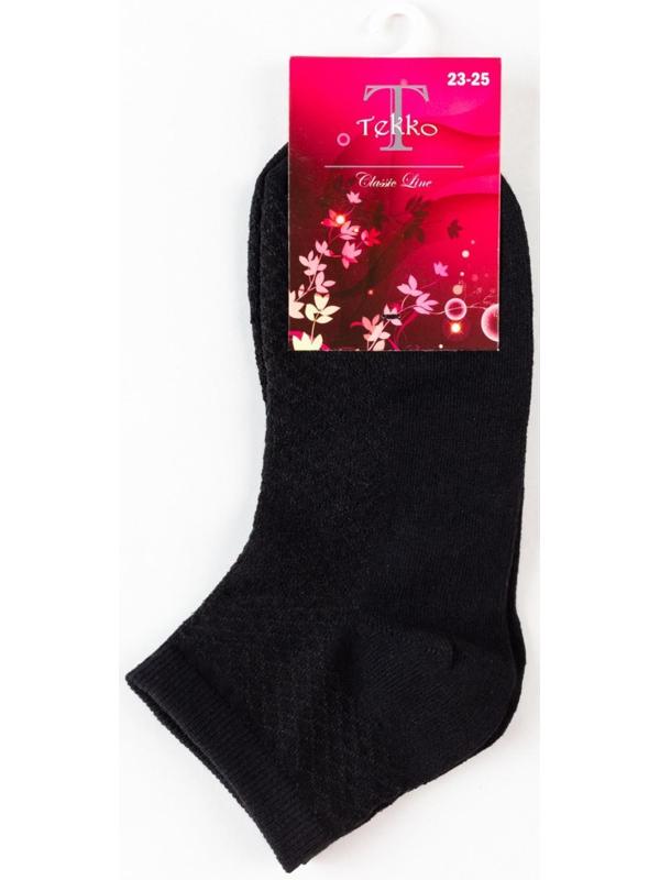 Носки женские, цвет чёрный, размер 23-25