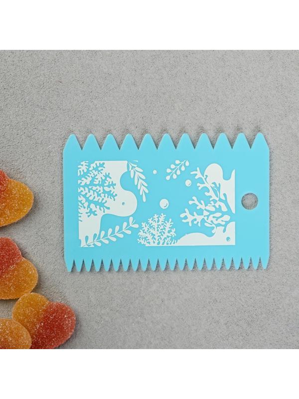 Набор кондитерских шпателей KONFINETTA «Море» 11,5×8 см, 11.2×6.5 см, 10×7 см, 3 шт