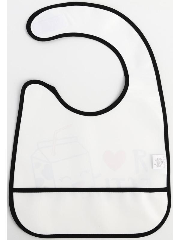 Нагрудник для кормления «Я люблю есть» непромокаемый на липучке, с карманом