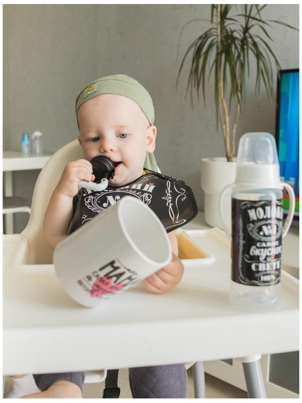 Нагрудник для кормления «Лучший ребёнок» непромокаемый на липучке, с карманом