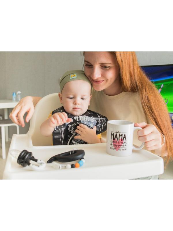 Нагрудник для кормления «Лучший ребёнок» непромокаемый на липучке, с карманом