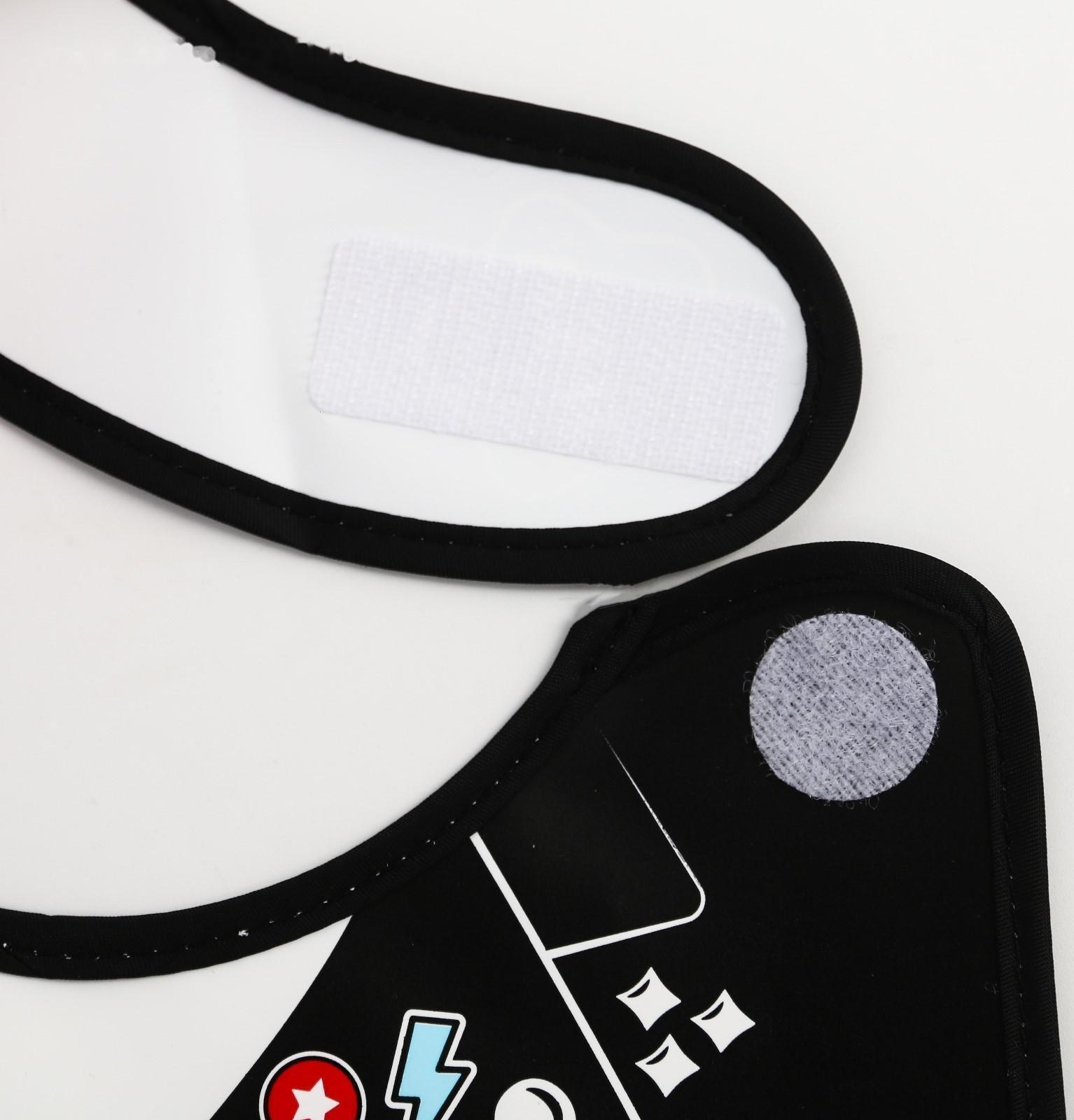 Нагрудник для кормления «Rock star» непромокаемый на липучке, с карманом