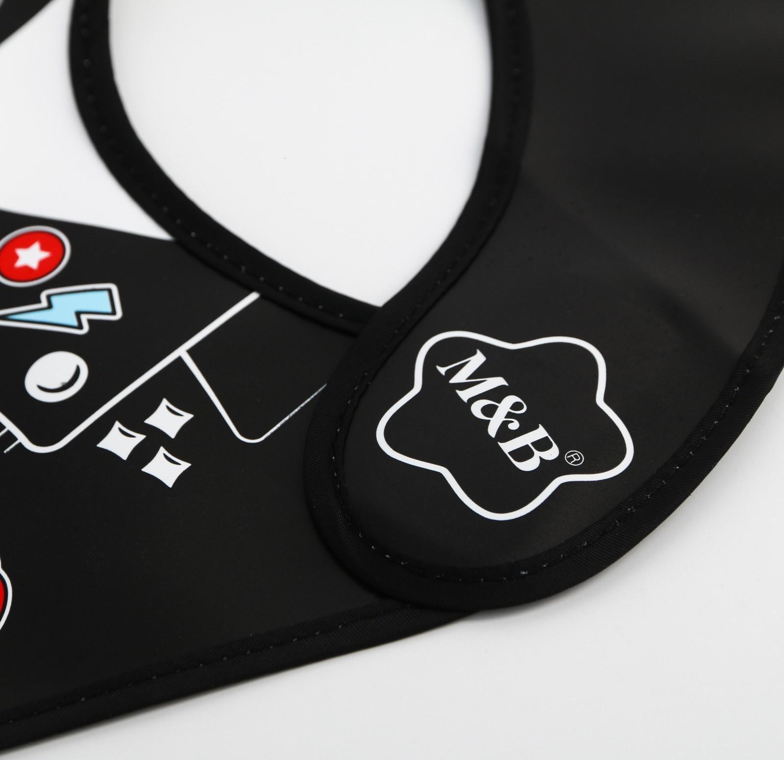 Нагрудник для кормления «Rock star» непромокаемый на липучке, с карманом