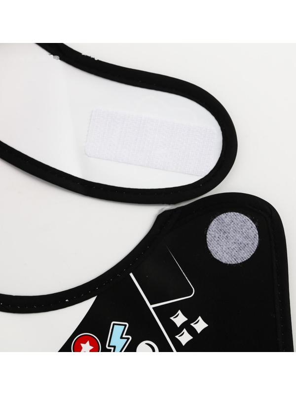 Нагрудник для кормления «Rock star» непромокаемый на липучке, с карманом