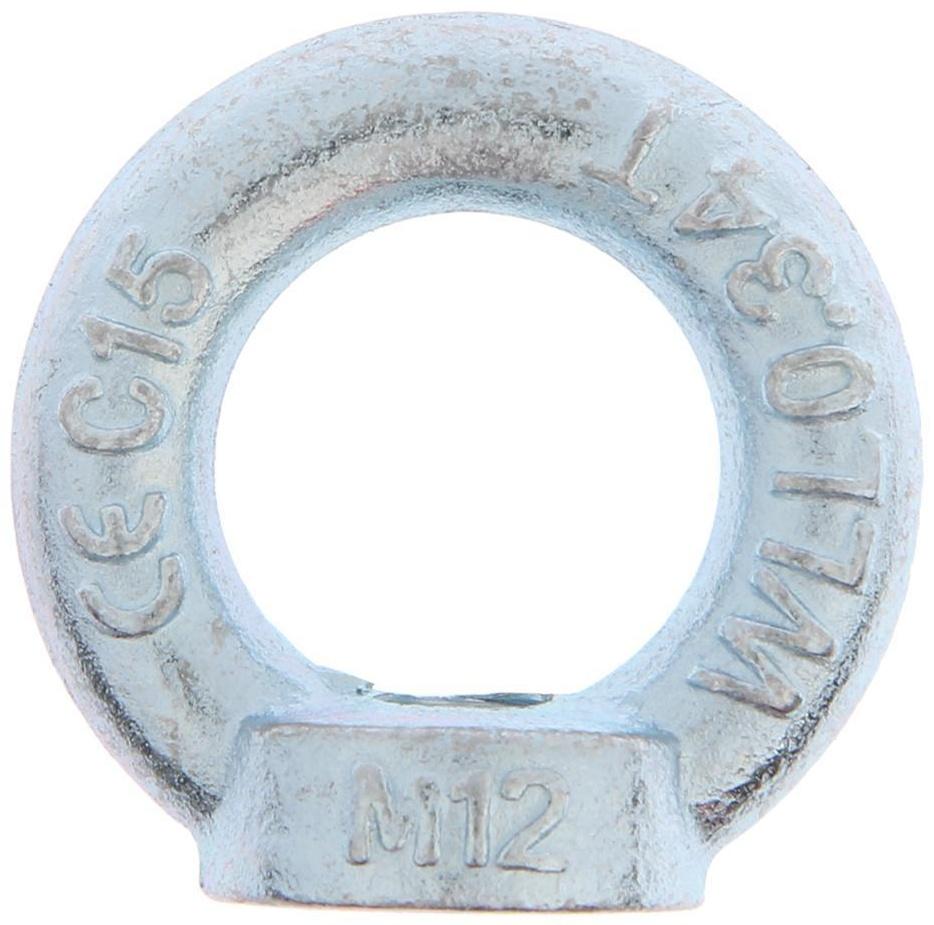 Рым-гайка ТУНДРА krep, DIN582, М12, оцинкованная, 1 шт.