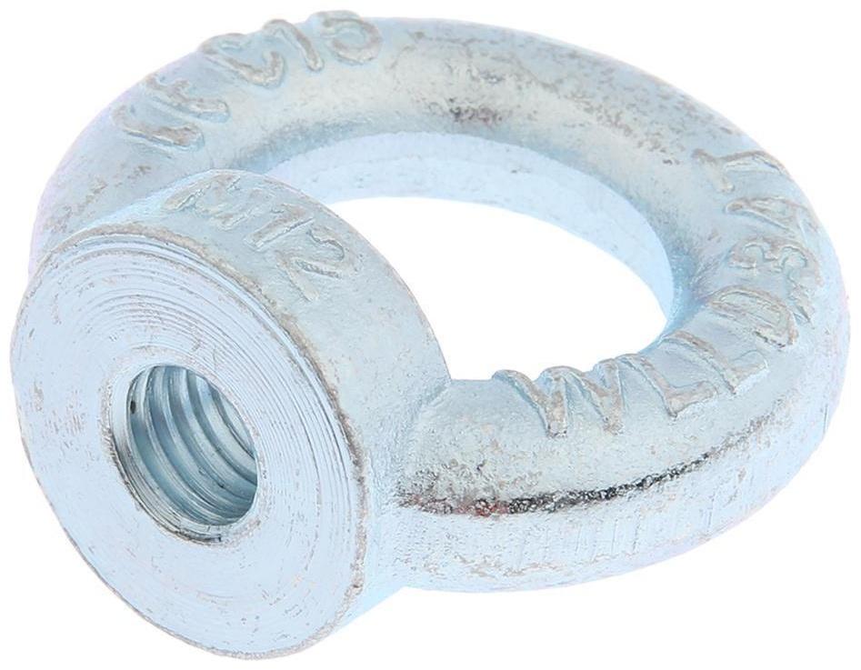 Рым-гайка ТУНДРА krep, DIN582, М12, оцинкованная, 1 шт.