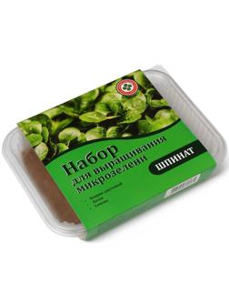 Набор для выращивания микрозелени My Greens: шпинат, лоток, джутовый коврик