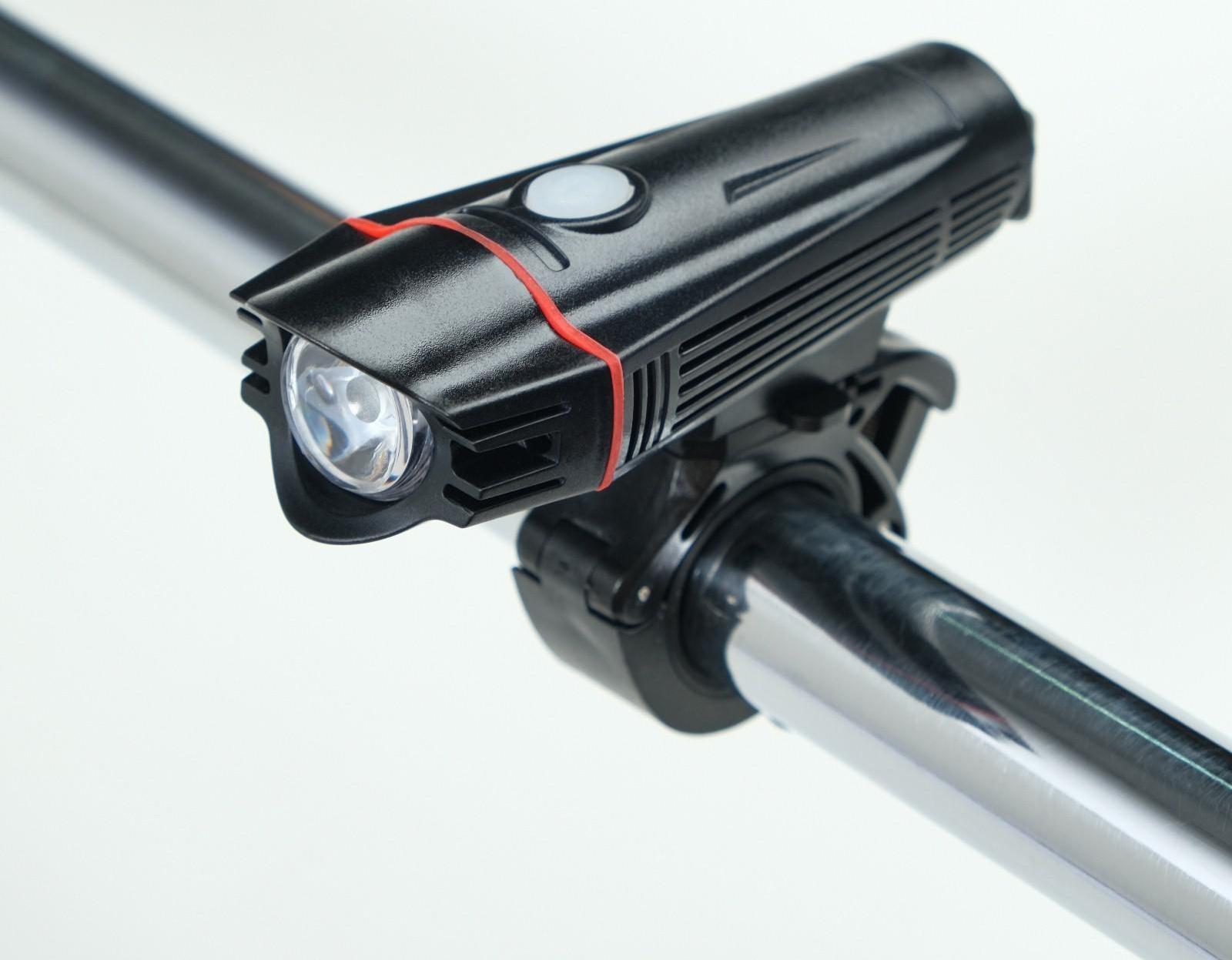 Фонарь велосипедный передний, 5 Вт, 200 лм, 1500 мАч, 4 режима, USB