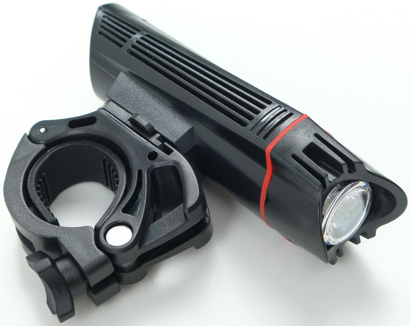 Фонарь велосипедный передний, 5 Вт, 200 лм, 1500 мАч, 4 режима, USB