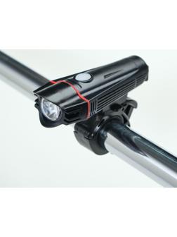 Фонарь велосипедный передний, 5 Вт, 200 лм, 1500 мАч, 4 режима, USB