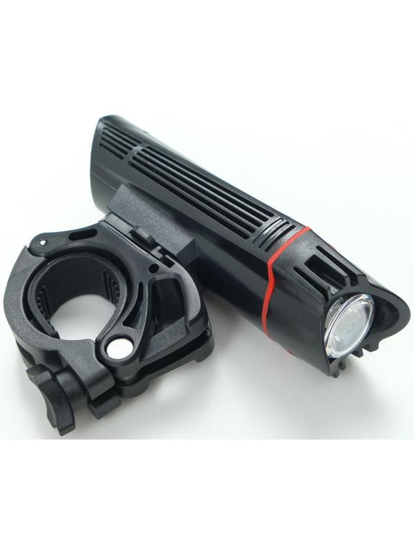 Фонарь велосипедный передний, 5 Вт, 200 лм, 1500 мАч, 4 режима, USB