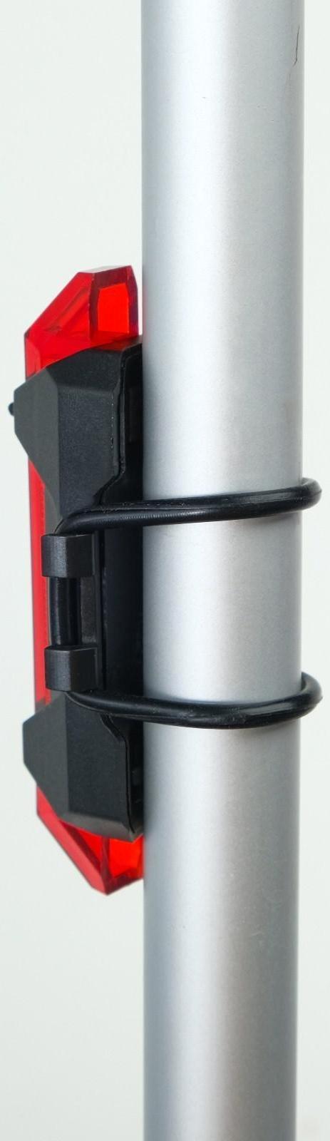 Фонарь велосипедный аккумуляторный, влагозащищённый, 400 мАч, 5 led, 30 лм, 4 режима