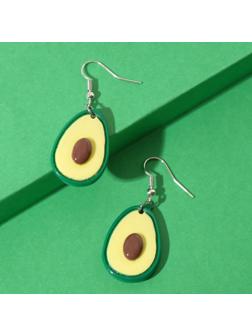 Серьги пластик 