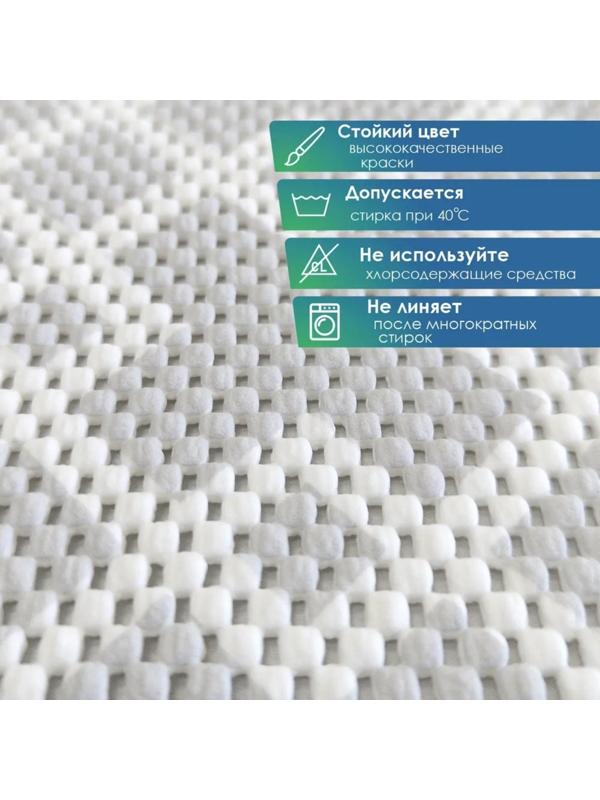 Набор ковриков для ванны и туалета, 2 шт: 50×52, 50×85 см, ПВХ