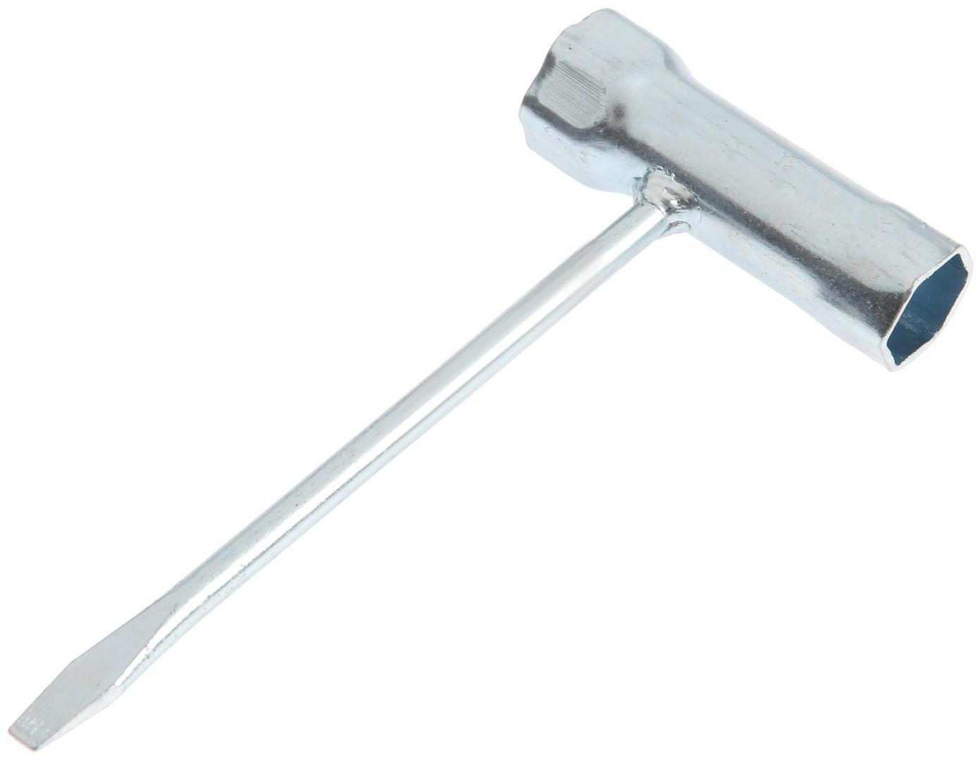 Ключ свечной для пил ТУНДРА, 16 х 19 мм, шлицевая отвертка