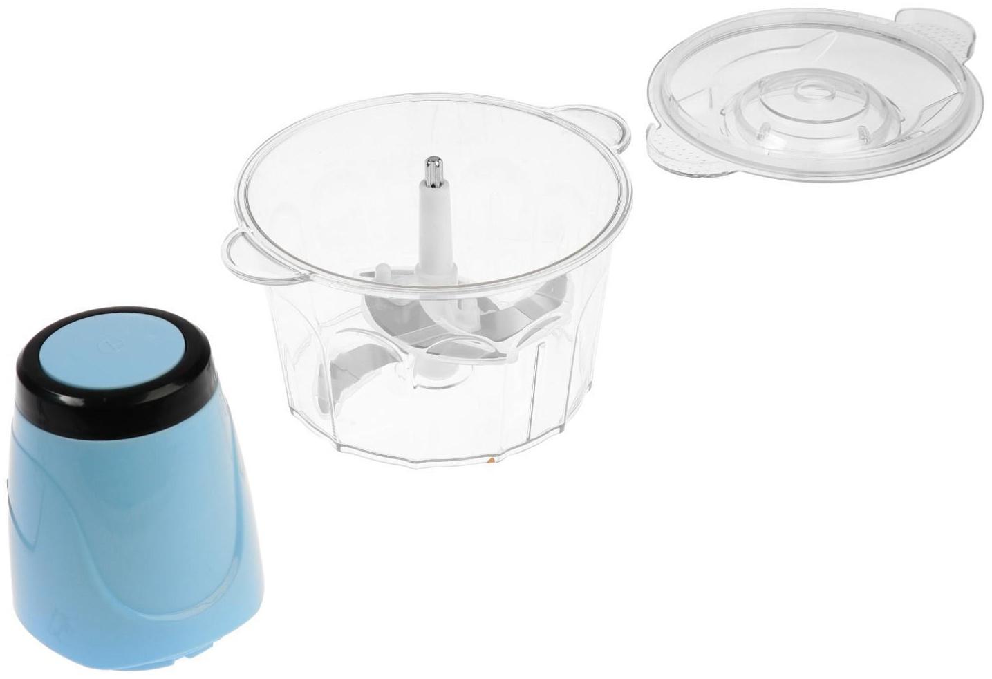 Измельчитель LuazON LBR-06, пластик, 300 Вт, 2 л, голубой