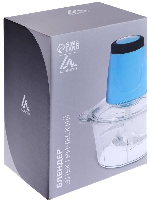 Измельчитель LuazON LBR-06, пластик, 300 Вт, 2 л, голубой